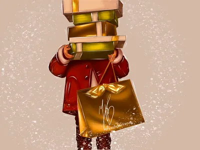 New Year’s gifts branding design graphic design illustration logo ui vector