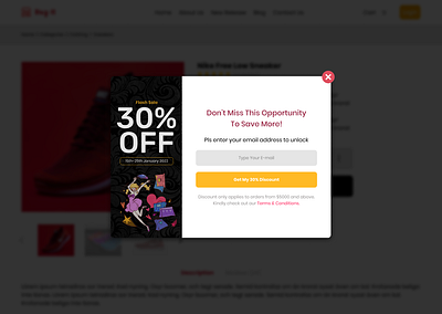 Pop up screen overlay app branding dailyui day016 design illustration typography ui ux vector