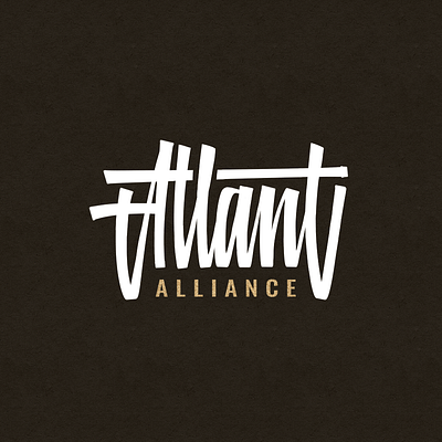 Atlant branding calligraphy design handlettering lettering logo typography