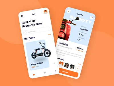 Bike Rental App bike bikehire bikelife biker bikerental creative ui dailyui design home screen homepage landingpage motorbikerental popular design popular shot rental rentbike rentmotorbike tr travel travelguide