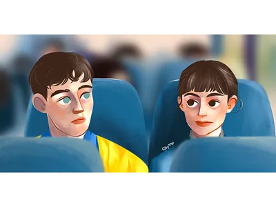 Normal People illustration procreate