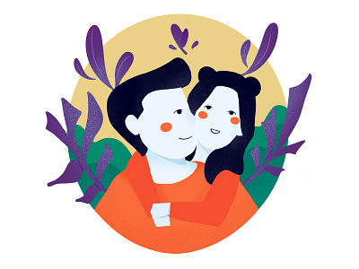 Couple design flat illustration flatdesign graphic design illustration illustration art illustration design ui