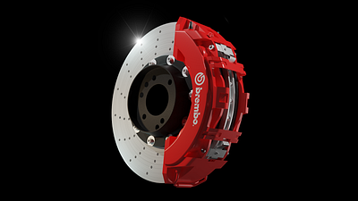 Disc brake 3d auto part automobile blender brake brembo construction cycles disc brake engineering