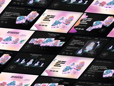 NFT marketplace website adobe branding design figma illustration logo ui ux web website