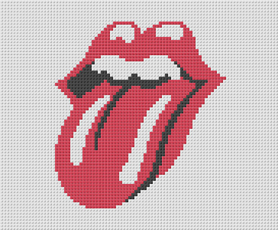 Rolling Stones in Pixels concept design idea illustration inspiration logo new pixel pixel art pixellated vector