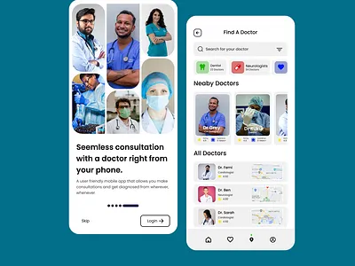 Medical Consultancy App app hospital medicine ui web