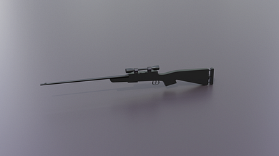 M24 Sniper Rifle Blender 3D Model 3d 3d art 3d artist 3d asset 3d design 3d m24 3d rendering 3d sniper art blender cg cg art cycles design game game asset m24 m24 model sniper sniper 3d