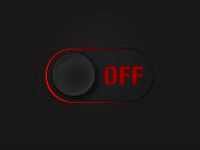 Switcher Button Dark 3d animation graphic design motion graphics ui