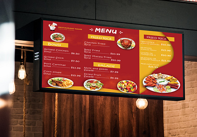 Tv Screen Menu Design branding design graphic design illustration logo