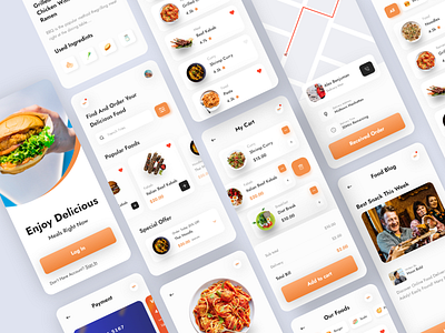 Food App (Food Recipe Application) - Light Version burger chart chef chef online cook cook app cooking app cooking food diet diet app dotpixelagency food app food recipes illustration meals minimal recipe recipe app restaurant restaurant app