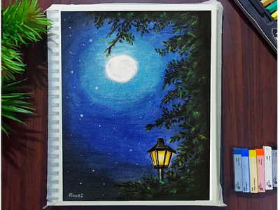 Night Sky softpaste art