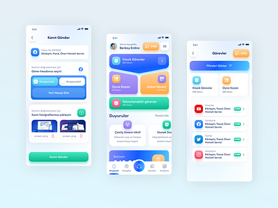 Social Media Task Management App app app design app ui inspirational ios ios app design management app mobile app mobile ui task task app task list task management app task manager to do list todo app todo list ui ui design ux