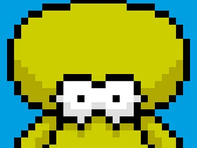 Pixel Melon character melons melonville nftart vector vectorart