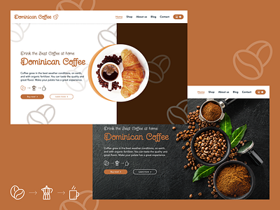 Dominican Coffee Web Design app branding coffee design figm illustration pexels ui unsplash ux web design