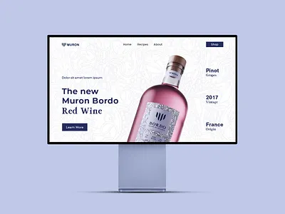 Web Design Muron branding creative creativity design designer graphic design minimal modern typography ui ui design ui ux ui ux design ux ux design web design webdesign website website design wine