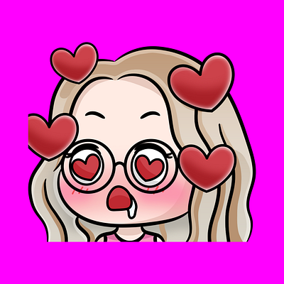 Cute Girl Twitch Emotes cartoon chibi customemote customemotes cute cutechibi design emoji emote emotes food girls graphicdesign illustration livestreaming love streamers twitch twitchemote twitchemotes