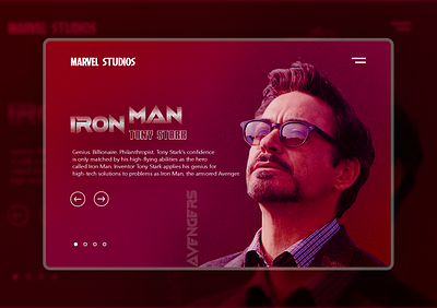 IRON MAN UI design graphic design iron man marvel minimal ui ux