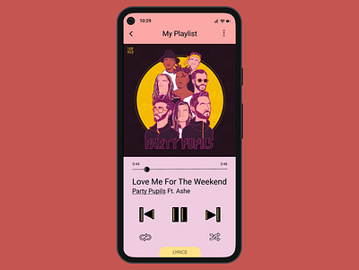 Daily UI #009 - Music Player branding design ui