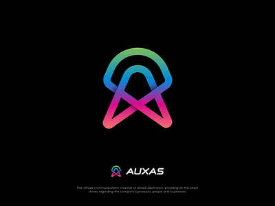 Auxas - Modern Colorful Gradient Logo animation brand identity branding colorful creative design digitalart futuristic gradient illustration logo inspiration logo trend 2022 modern logo motion texture ui