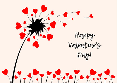 Happy Valentine's Day card design illustration love sketch valentines day