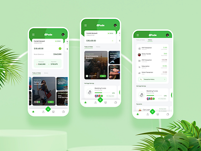 HBPadie Mobile banking App account app bank banking branding crypto das dashboard design finance fintech lifestyle savings transaction ui ux web3