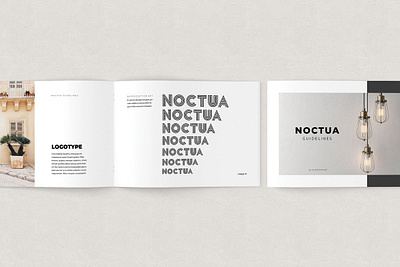 Noctua Brand Guidelines annual annual report brochure catalog catalogue clean design fashion graphic design horizontal identity illustration indesign indesign template lifestyle luxury magazine print printable template