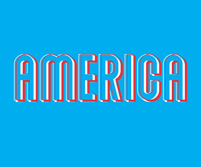 America america design fourth of july typography usa vector