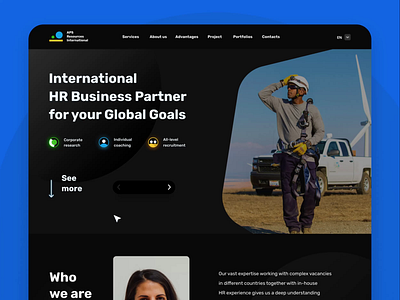 APS HR Website Redesign design landing page motion design ui ux