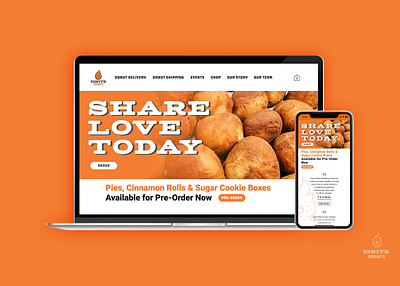 Ignite Donuts Landing Page branding design donuts landing page ui ux website