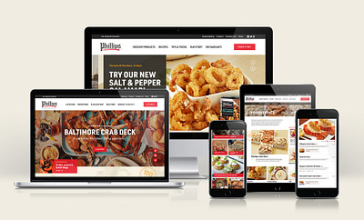 Phillips Website Responsive design ui web design