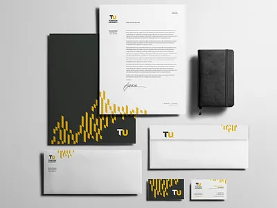 TU Branding - Stationery branding design print stationery stripes tiger