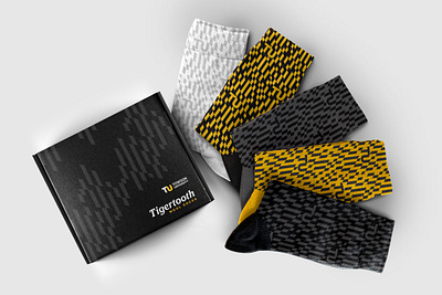 TU Branding - Tigertooth Socks branding design print socks stripes tiger