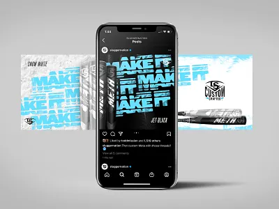 Louisville Slugger Custom Crafted 'Make It' Campaign - Social 1 baseball design make it social