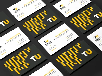 TU Branding - Business Cards branding business cards design print stripes tiger