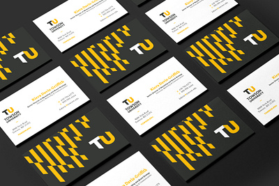 TU Branding - Business Cards branding business cards design print stripes tiger