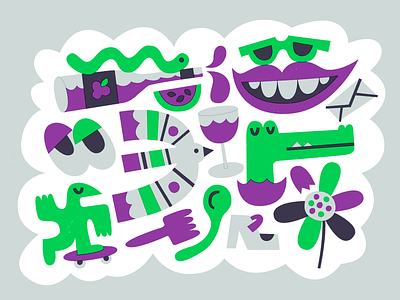🎶🎶🎶 art character design doodle fun illustration texture vector