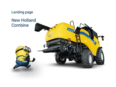 Landing page for New Holland Combine adobe illustrator catalog combine design figma illustration landing landing page ui uiux