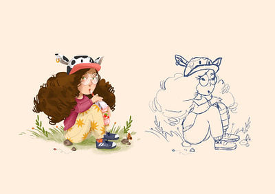 Character Design Idea character character design child children book illustration childrens book childrens illustration illustration kid kooky quirky unique