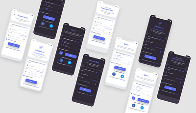 Signin Light/Dark - V1 design login login ui madewithadobexd signin ui ui ui design uidesign