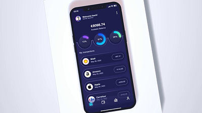 UI motion for mobile bank app animation design interface animation motion design motion graphics ui ui animation ui motion