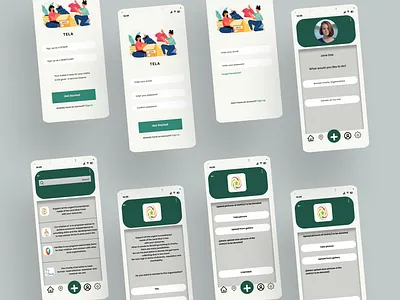 TELA APP app charity design donation ui ux