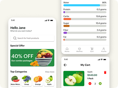 Frusa (derive from Fruit) app design figma ui ux