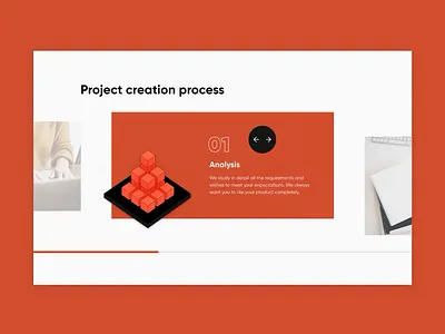 Project process with progress bar | Crayfish company companysite design development minimal process progressbar projectprocess ui uidesign uiuxdesigner ukraine uxdesign web website workflow workprocess
