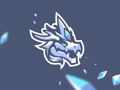 Ice Dragon Mascot bretagne didier dragon esport gaming graphiste ice laureaux logo mascot mascots
