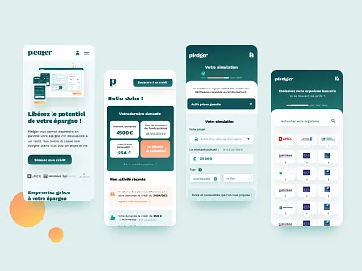UI design mobile landing page / Plateforme web design uidesign webdesign