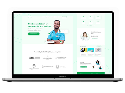 Docall - Health online consultation animation animation cleandesign consultation design doctor exploration explore health healthcare healthy landingpage medical telemedicine uidesign uiux webdesign weblanding