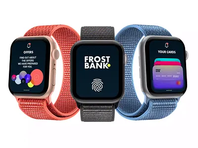 Bank app for Watch. adobe xd apple design figma illustration mobile mobileapp product designer ui ux watch