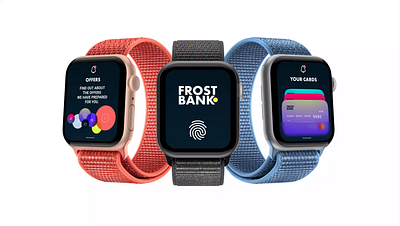 Bank app for Watch. adobe xd apple design figma illustration mobile mobileapp product designer ui ux watch