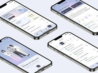 Personal Task Manager app interface manager mobile product design task ui ux