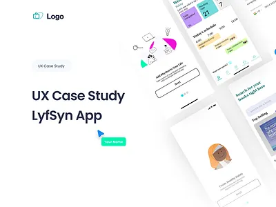 LYFSYNC APP animation casestudy design gradients graphic design mobile app typography ui user research ux research